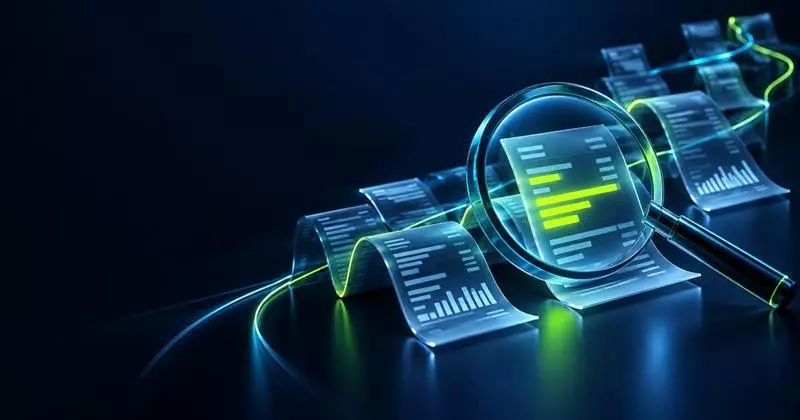 Lente d'ingrandimento su fatture TLC digitali con alcune voci evidenziate